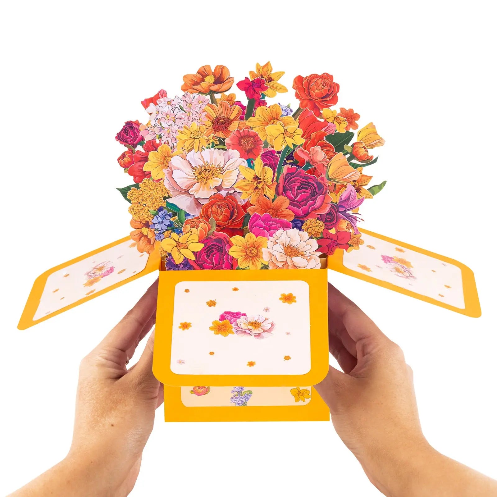 Flowers Bouquet Pop Up Box Card - 3D Bouquet Box | Handmade 3D Card | Unique Gift for Mother's Day, Birthday, Anniversary, Any Occasion Magic Ants