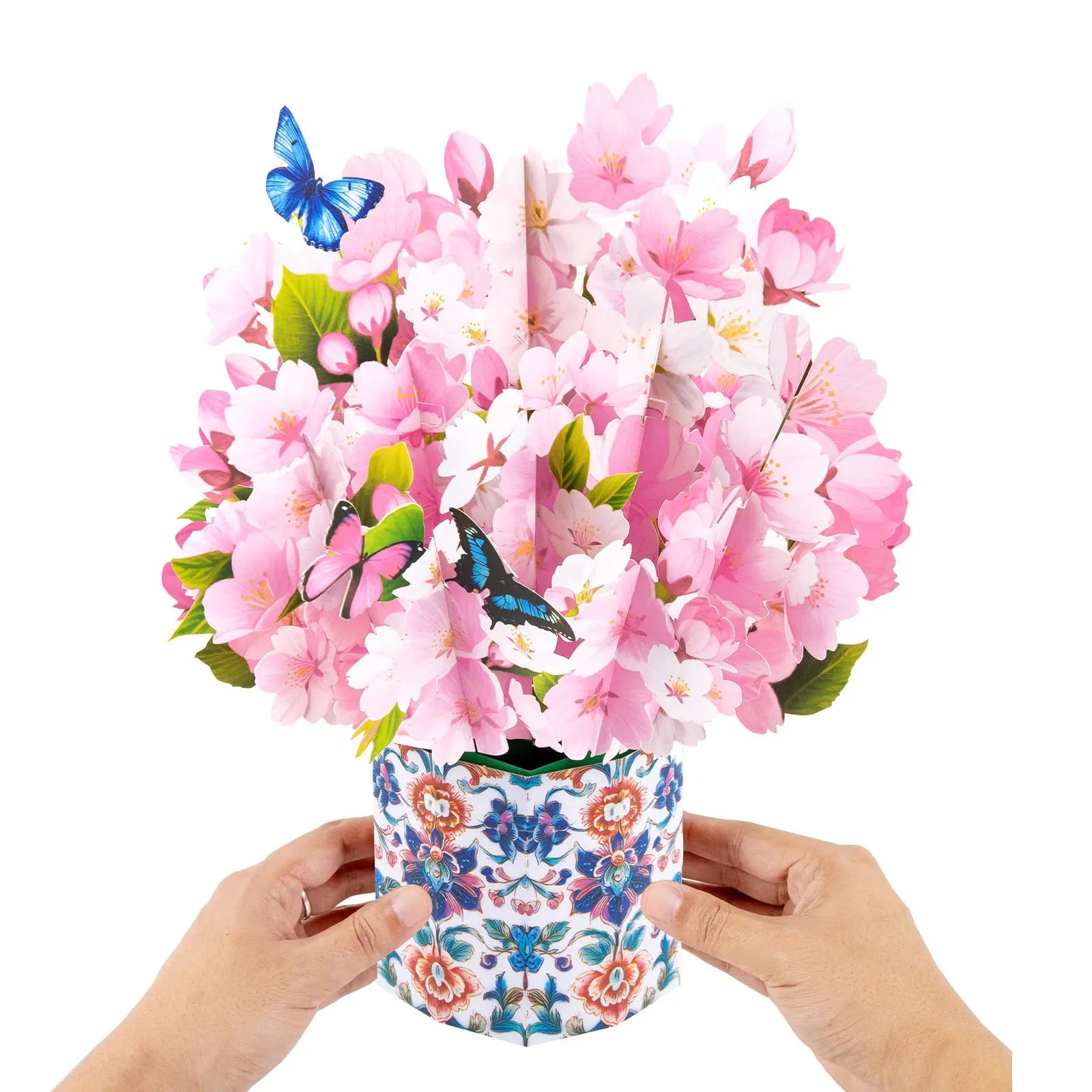 Cherry Blossom Bouquet Pop Up Card - Elegant Gift for Mother's Day, Birthdays & Special Occasions Magic Ants