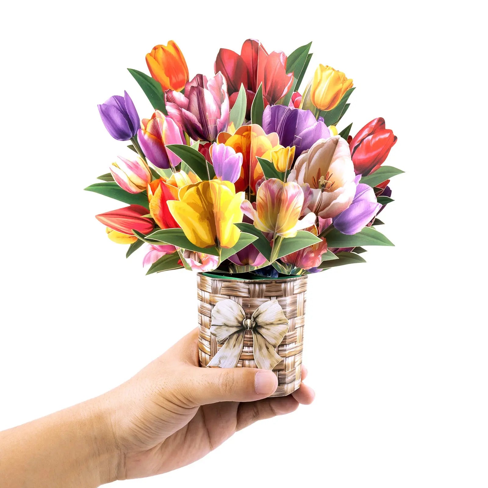 3D Tulip Bouquet Pop Up Card - Elegant Gift for Birthdays & Special Occasions Magic Ants