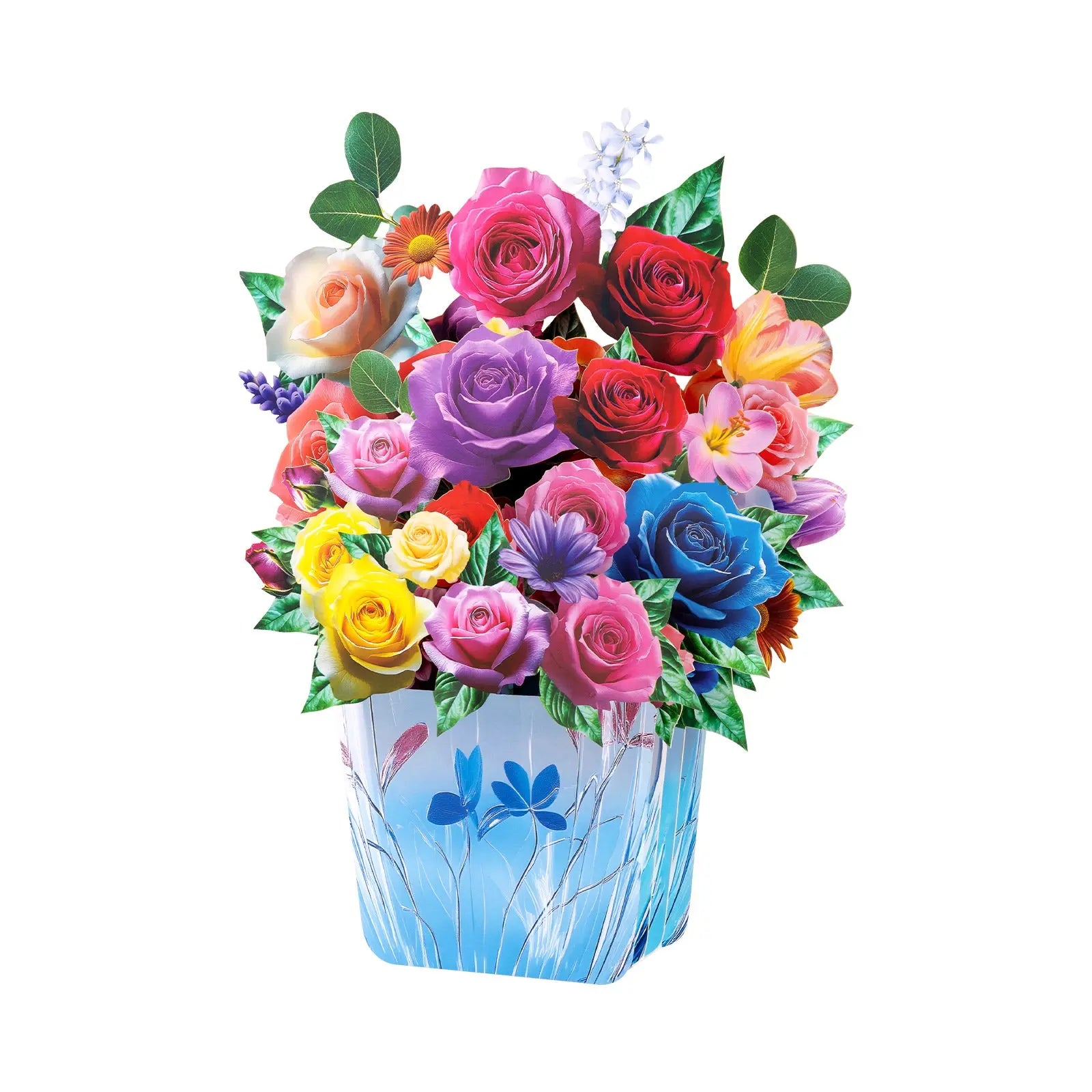 3D Rose Pop-up Bouquet Card - The perfect celebratory gift for special occasions such as Mother's Day, anniversaries, and birthdays Magic Ants