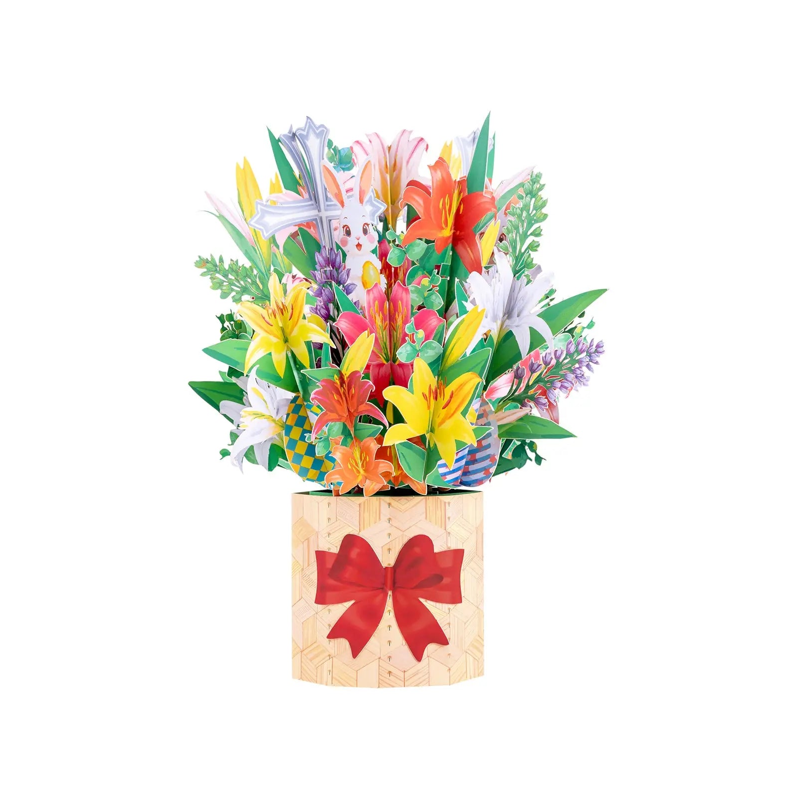 3D Lily Bouquet Pop Up Card - Perfect Gift for Easter Magic Ants