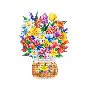 3D Lily Pop-up Bouquet Card - The perfect celebratory gift for special occasions such as Mother's Day, anniversaries, and birthdays Magic Ants