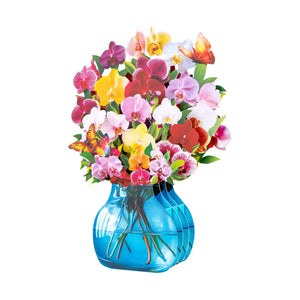 Orchid Pop-up Greeting Card - The perfect celebratory gift for special occasions such as Mother's Day, anniversaries, and birthdays Magic Ants