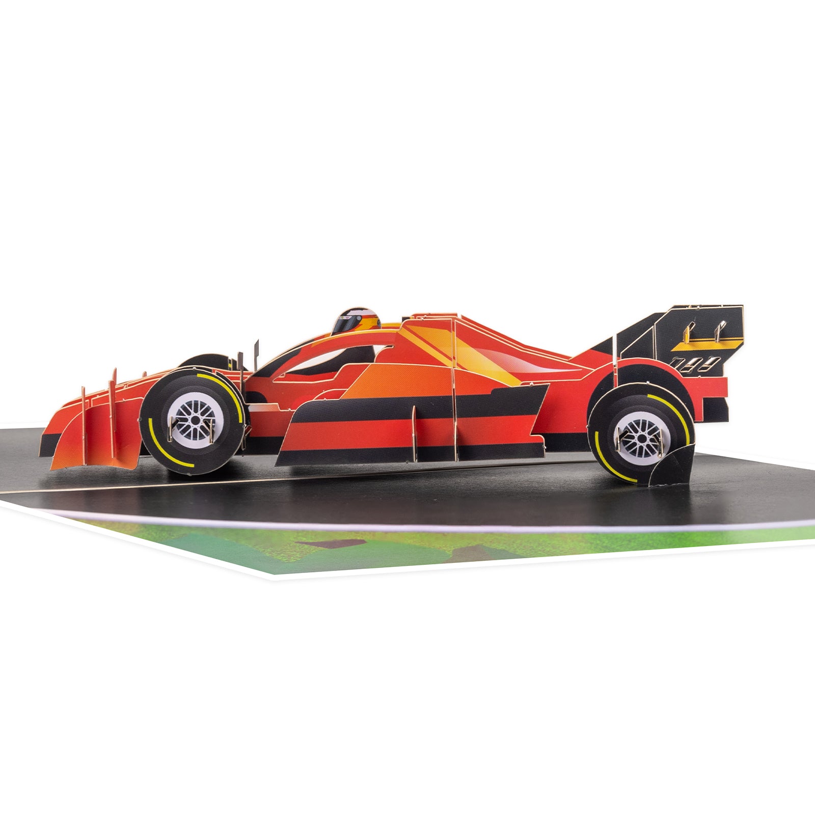 Racing Car 3D Pop-Up Card | Personalized Speed & Motorsport Greeting Card for Birthdays & Car Lovers