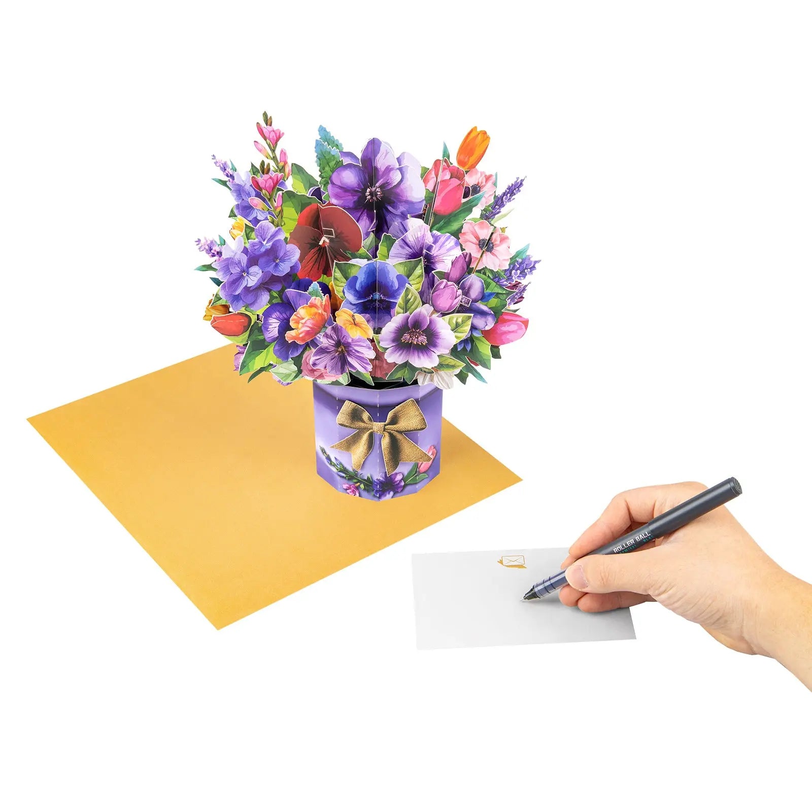 Flowers Bouquet Pop Up Card - 3D Greeting Cards | Perfect Gift for Birthday & Mother's Day Magic Ants