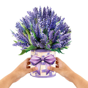 3D Lavender Bouquet Pop Up Card - Unique Pop-Up Flower Greeting Card for Mother's Day, Birthday, Anniversary & Special Occasions Magic Ants