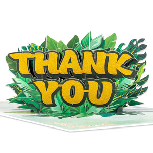 Thank You Pop-Up Card with Botanical Design Magic Ants