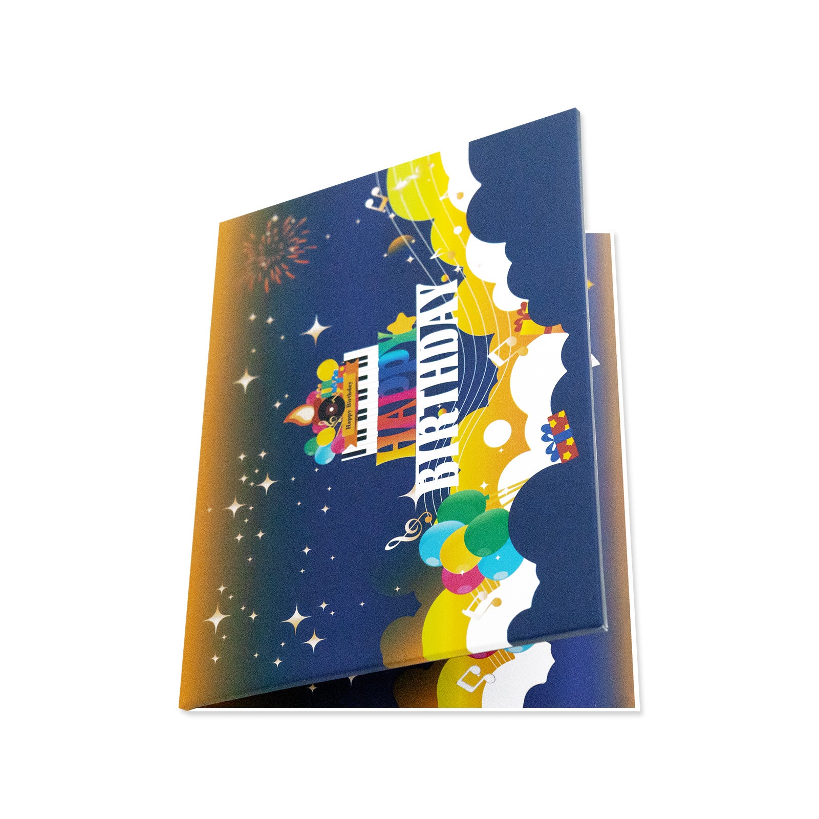 Musical Birthday Pop-Up Card with Piano Cake Magic Ants