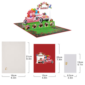 Wedding Pop Up Money Gift Card - 3D Wedding Card Greeting Card with Cash & Gift Card Holder Magic Ants