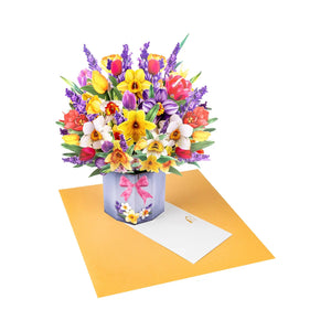 3D Flowers Bouquet Pop Up Card - Perfect Gift for Birthday & Mother's Day Magic Ants