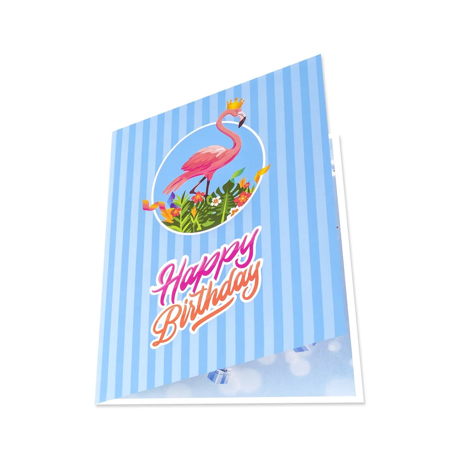 Flamingo Birthday Pop-Up Card Tropical Design Magic Ants