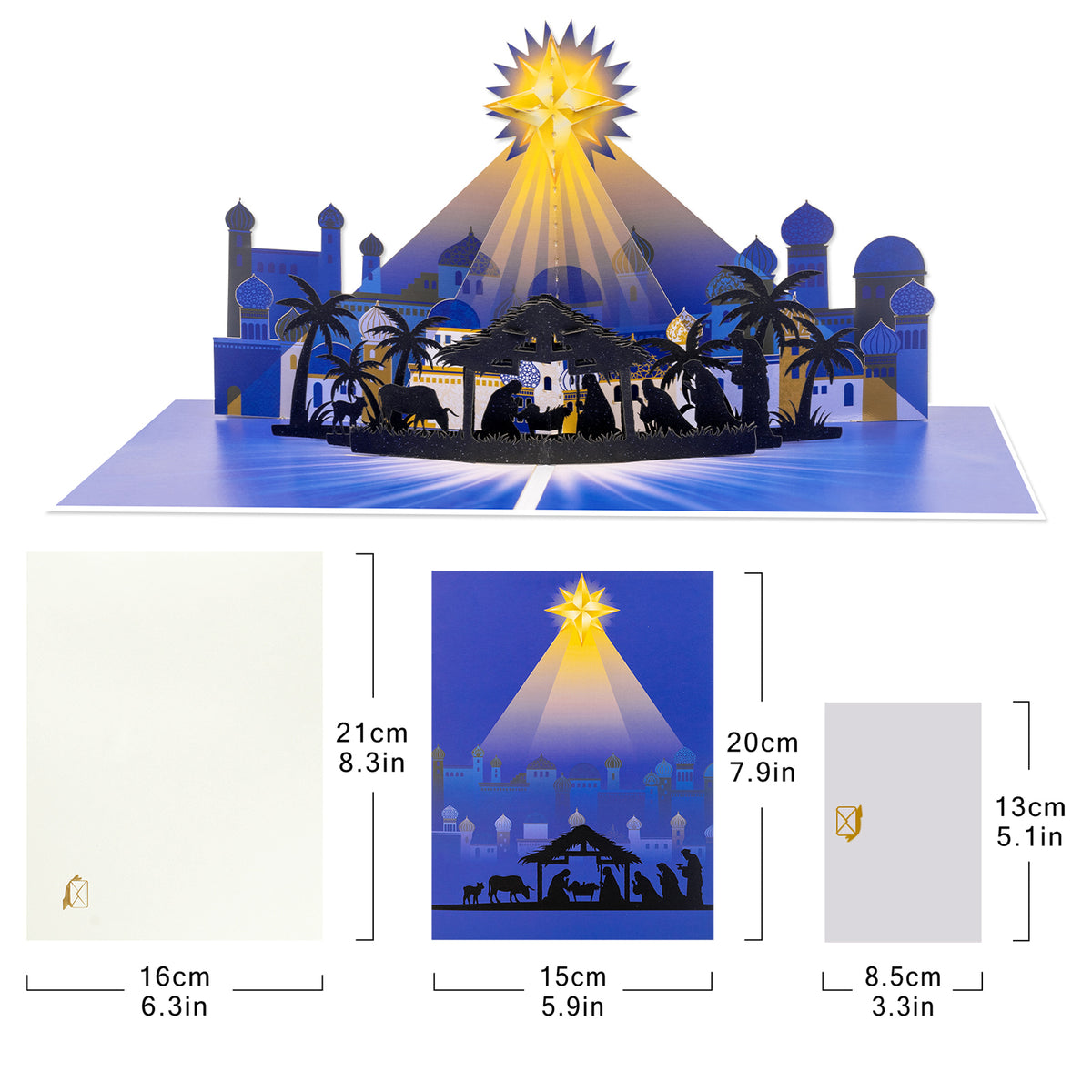 Bethlehem Nativity 3D Pop-Up Christmas Card