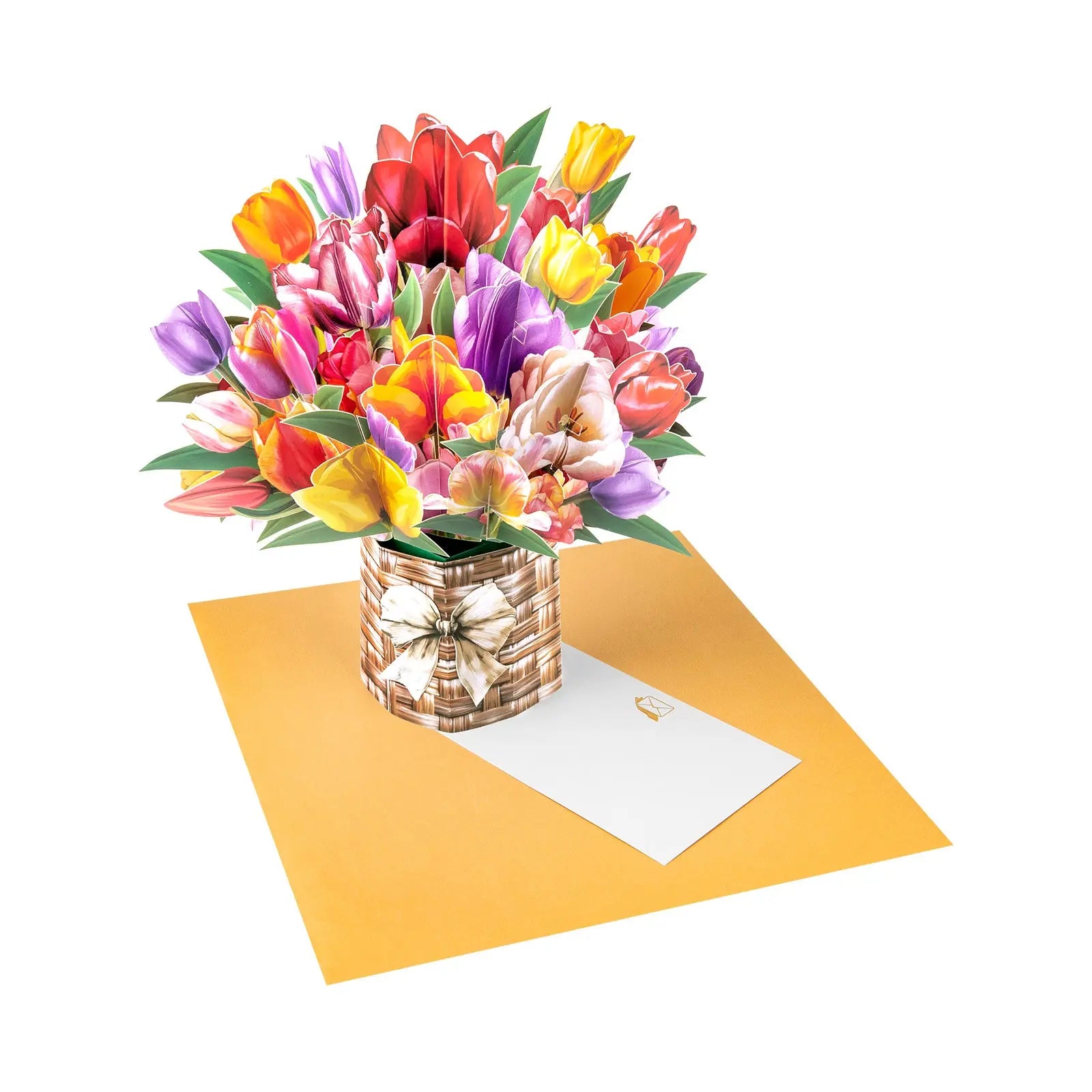3D Tulip Bouquet Pop Up Card - Elegant Gift for Birthdays & Special Occasions Magic Ants