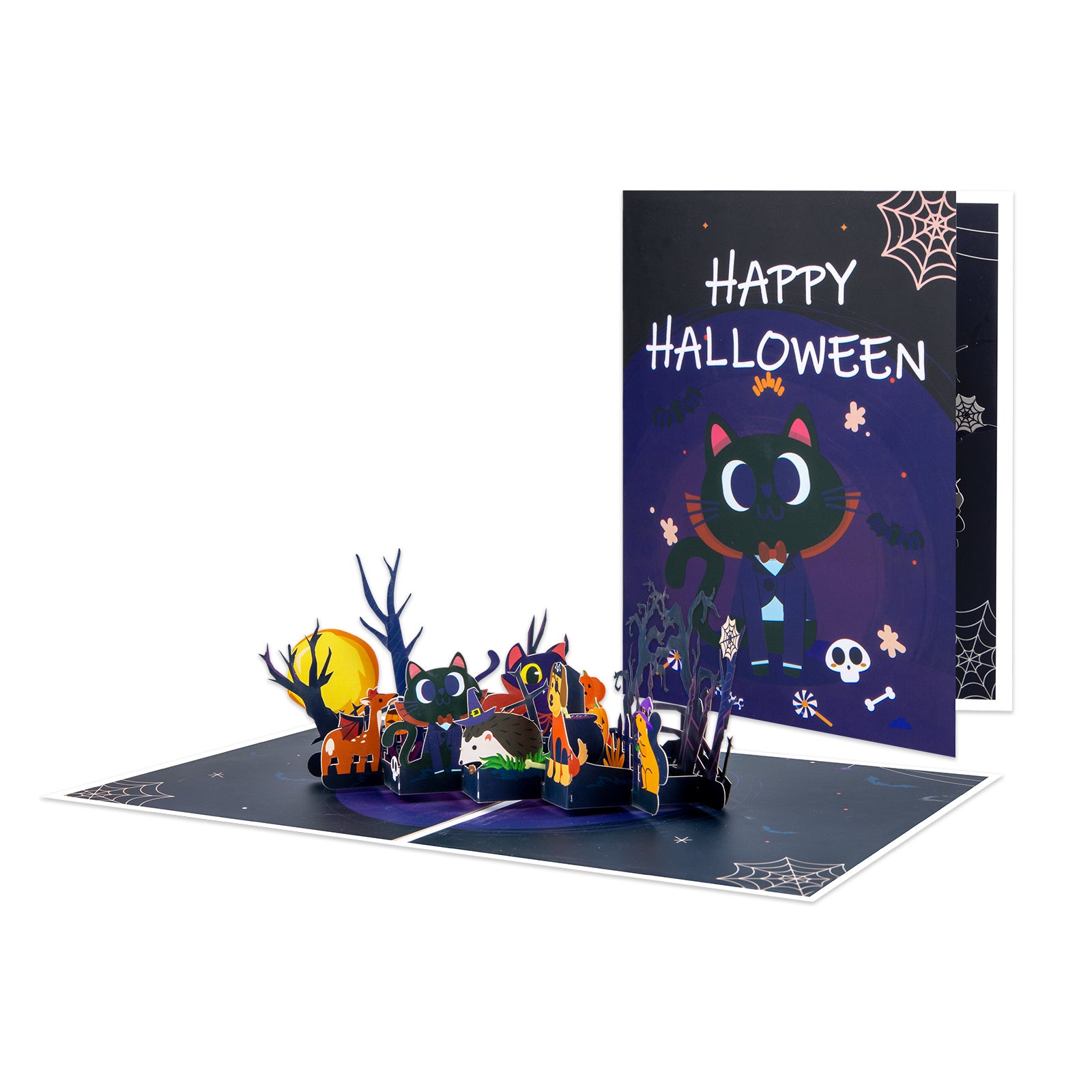 Halloween Pop Up Card - Creative 3D Greeting for Trick or Treat & Party Fun