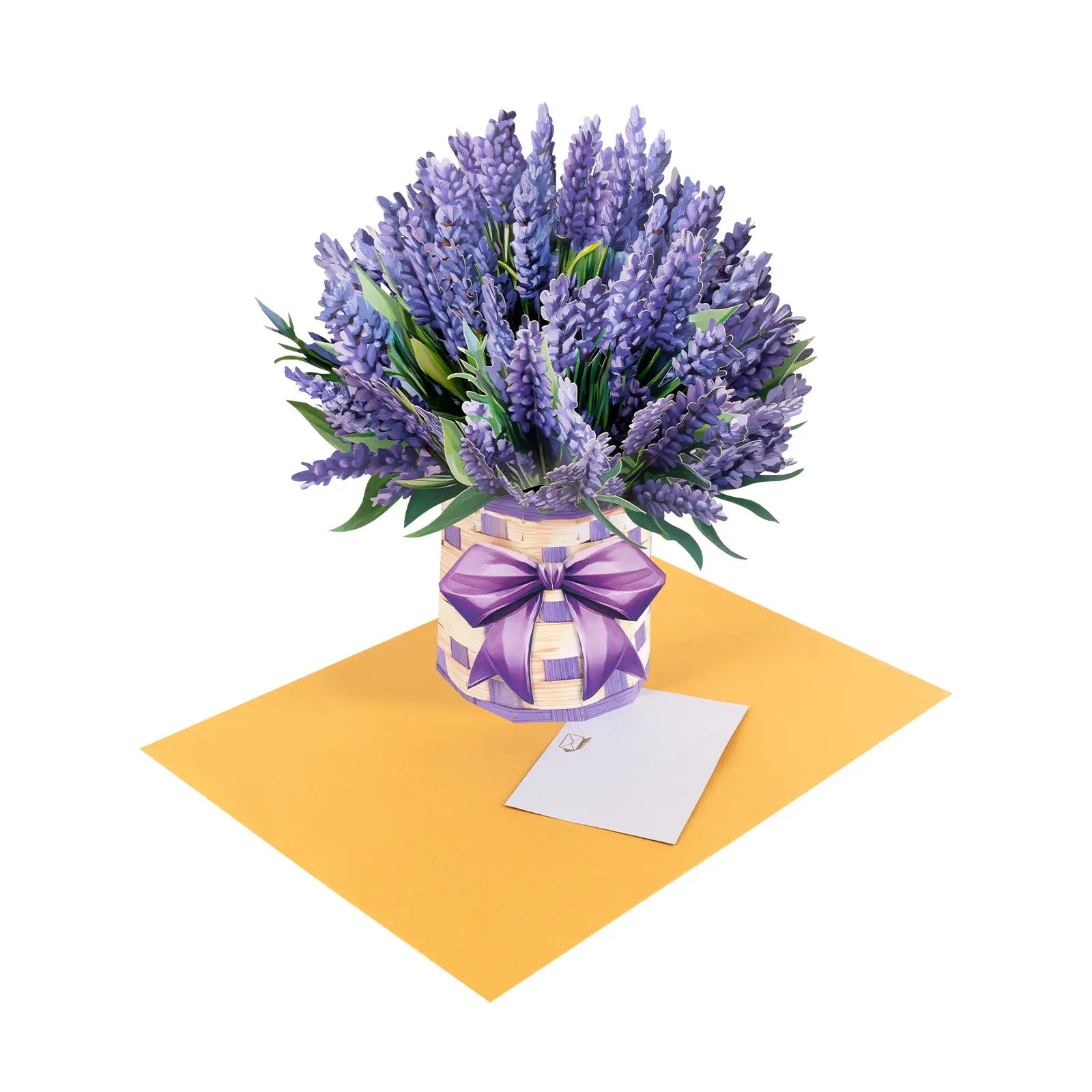 3D Lavender Bouquet Pop Up Card - Unique Pop-Up Flower Greeting Card for Mother's Day, Birthday, Anniversary & Special Occasions Magic Ants