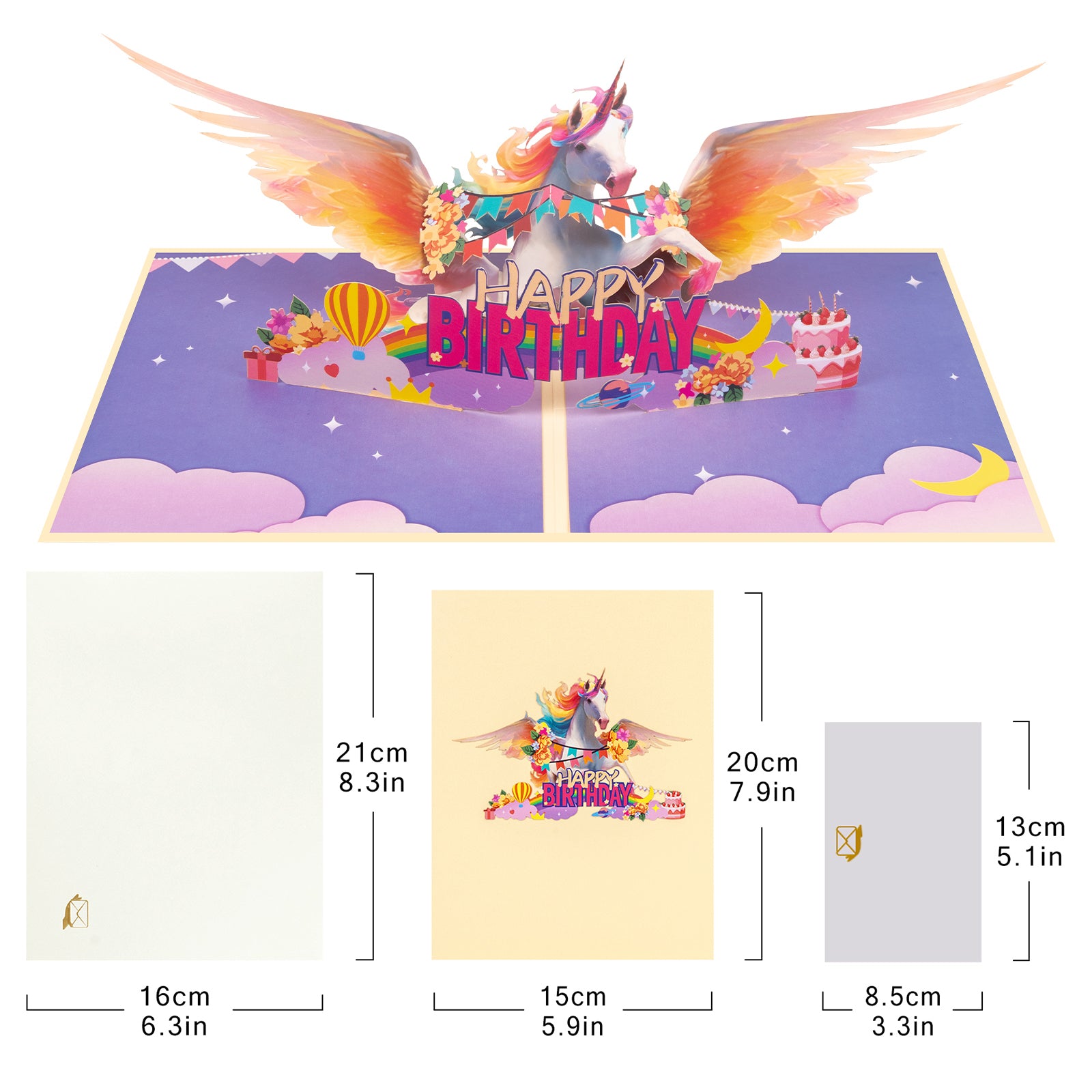 Cartoon Birthday 3D Pop-Up Card | Personalized Fun & Colorful Greeting Card for Kids & Adults