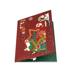 Christmas Musical Pop Up Greeting Card - Unique 3D Holiday Card with Envelope Magic Ants