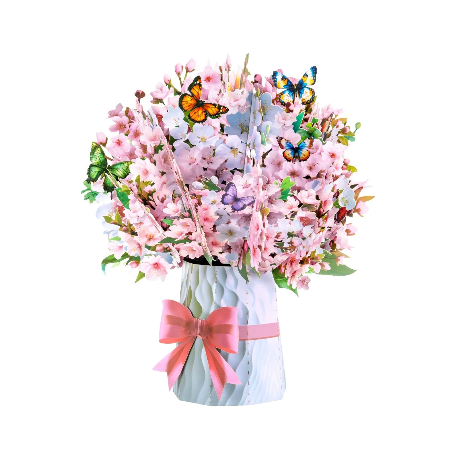 3D Cherry Blossom Bouquet Pop Up Card - Unique Pop-Up Flower Greeting Card for Mother's Day, Birthday, Anniversary & Special Occasions Magic Ants