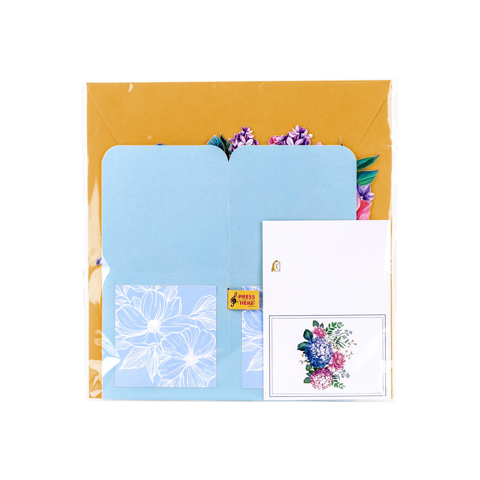 Musical Birthday Pop-Up Card with Flower Arrangement Magic Ants
