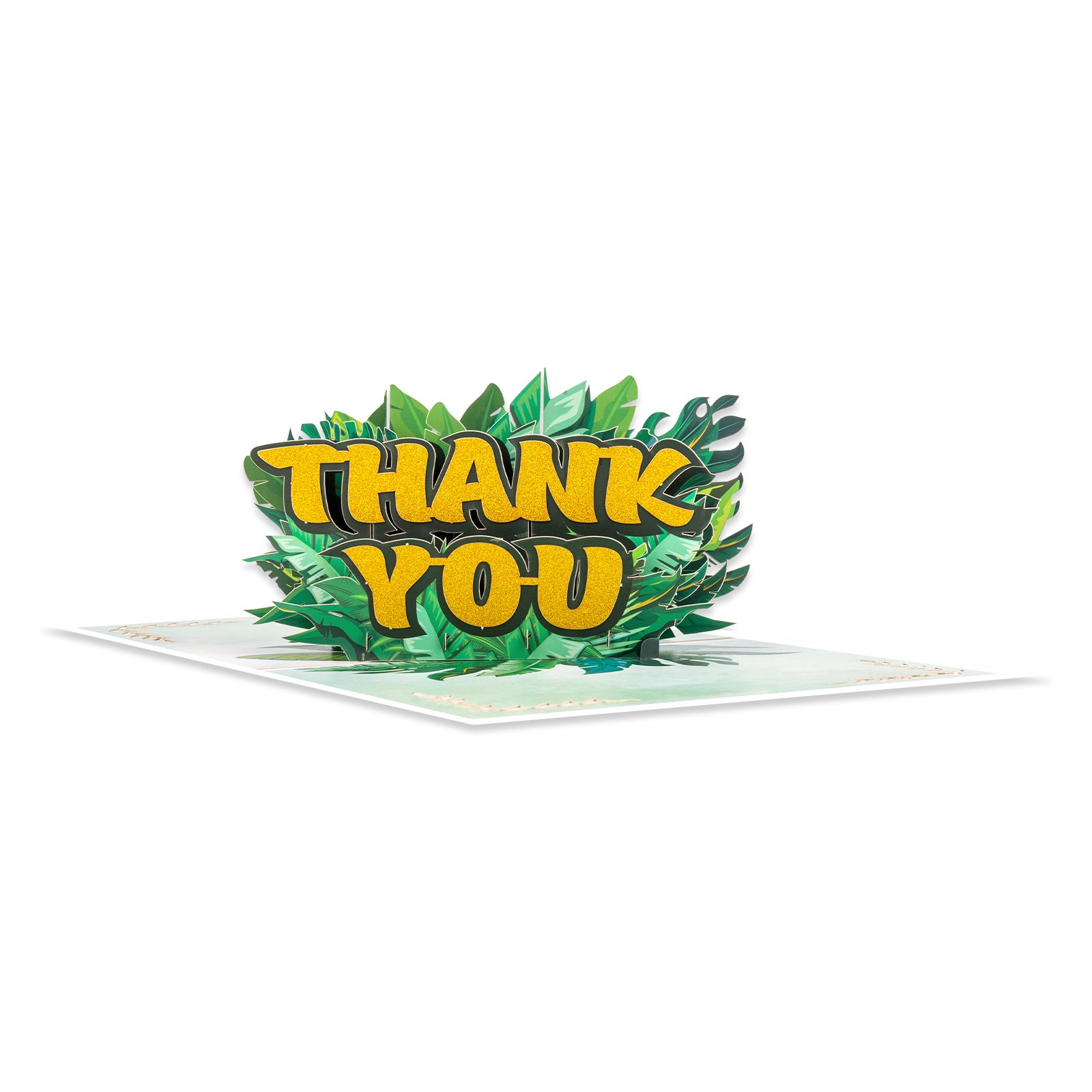 Thank You Pop-Up Card with Botanical Design Magic Ants