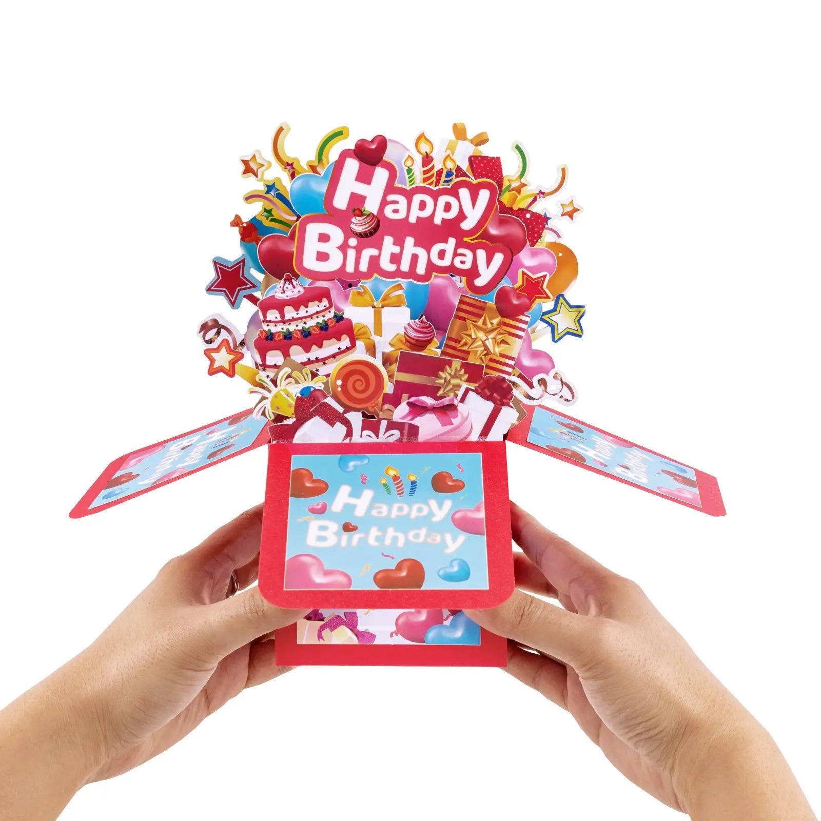 Birthday Gift Box Pop Up Card - 3D Celebration Bouquet Box Design | Handmade Unique Birthday Gift Card Magic Ants