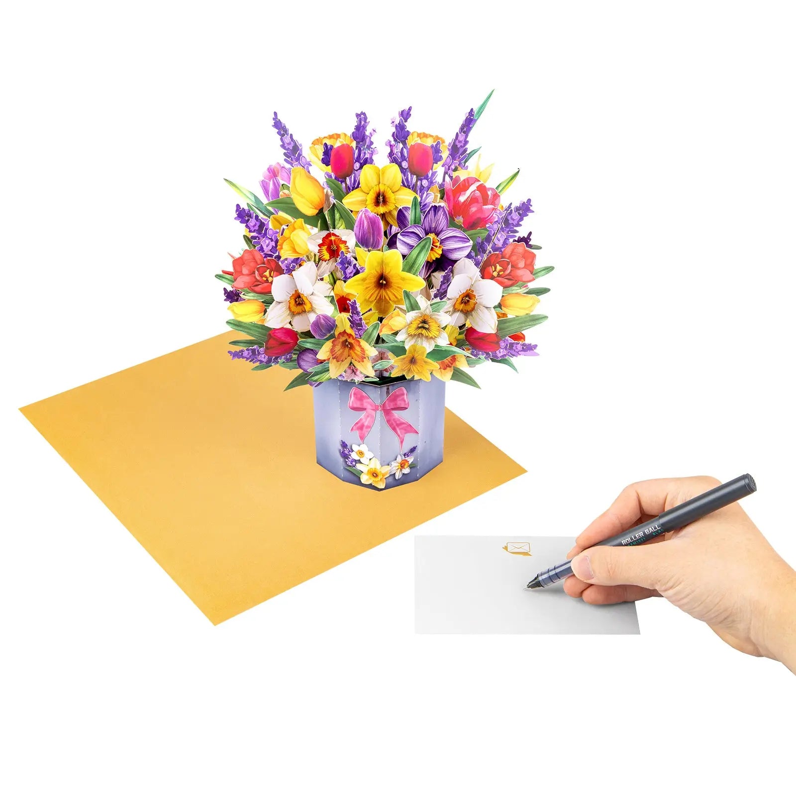 3D Flowers Bouquet Pop Up Card - Perfect Gift for Birthday & Mother's Day Magic Ants