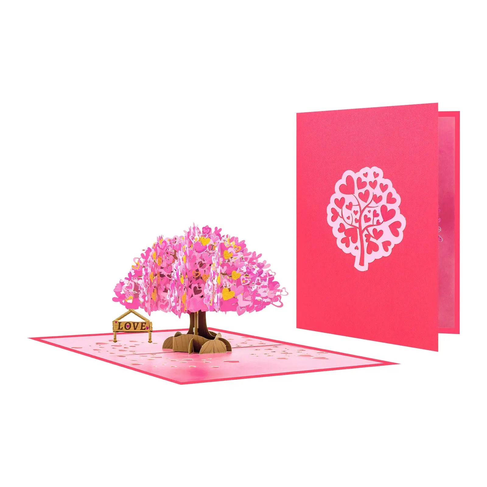 Love Tree Pop up Card - 3D Valentine's Day Greeting Cards | Perfect Gift for Anniversary, Special Moments Magic Ants