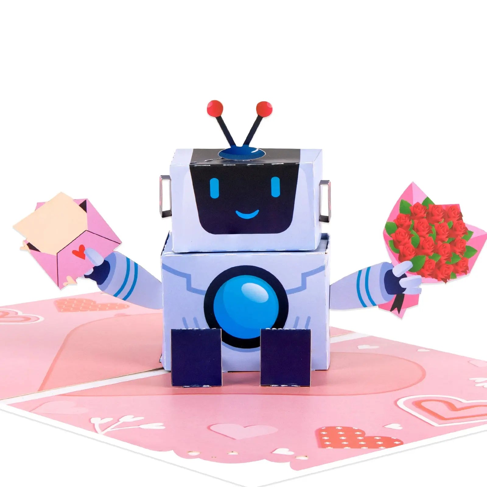 Romantic Robot Love Pop-up Card - Perfect Gift for Valentine's Day, Birthday, Anniversary Magic Ants