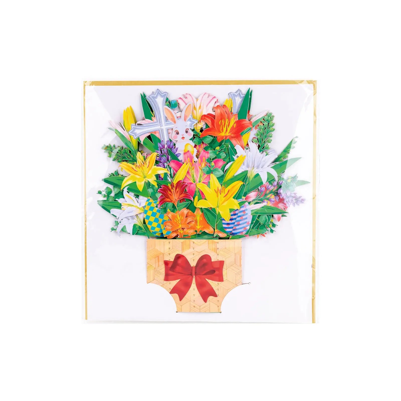 3D Lily Bouquet Pop Up Card - Perfect Gift for Easter Magic Ants