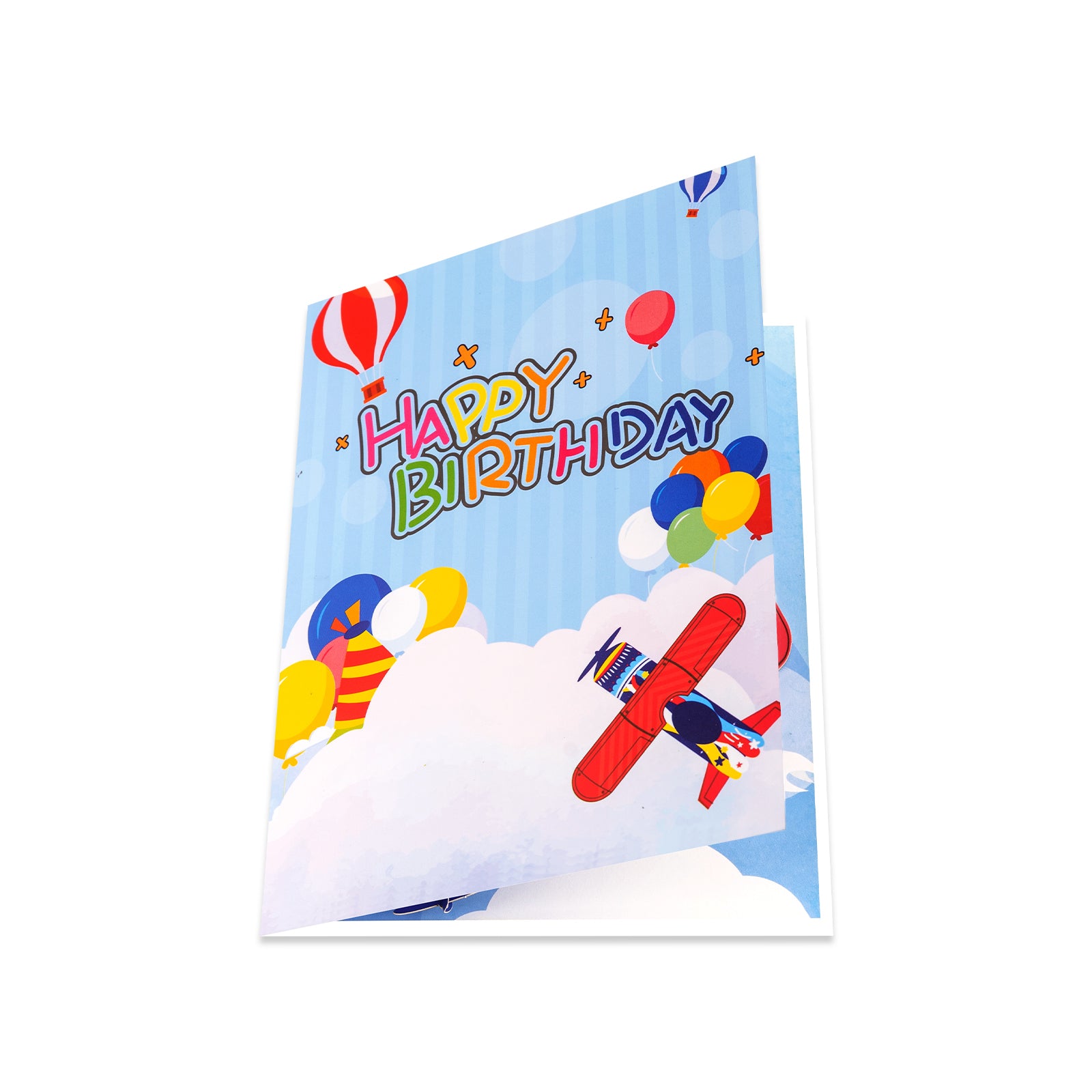 Jet Plane Birthday Pop-Up Card for Kids, Husband, Aviation Lovers Magic Ants