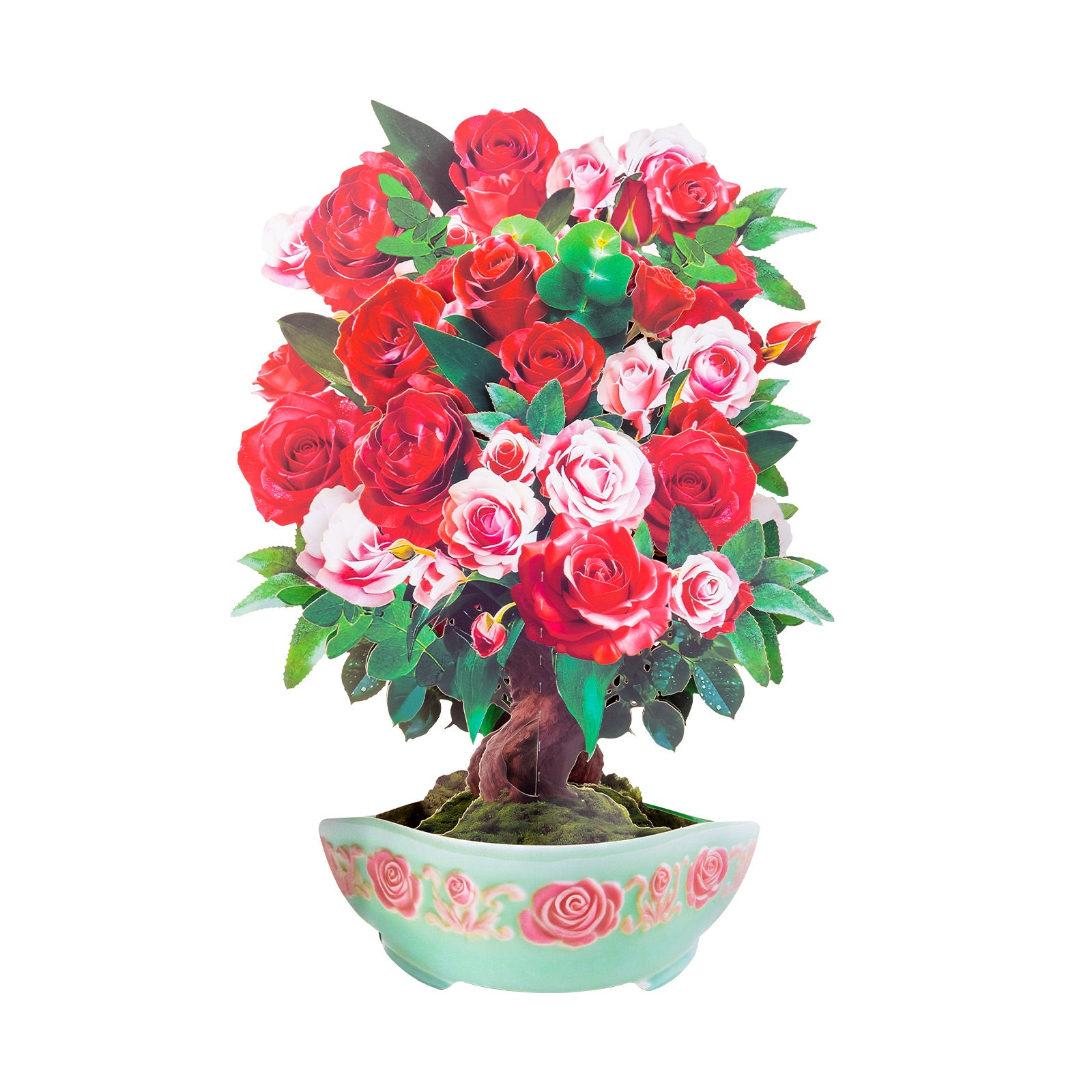 Rose Bouquet 3D Pop-Up Card | Personalized Romantic Floral Card for Valentine's Day, Anniversaries & Birthdays