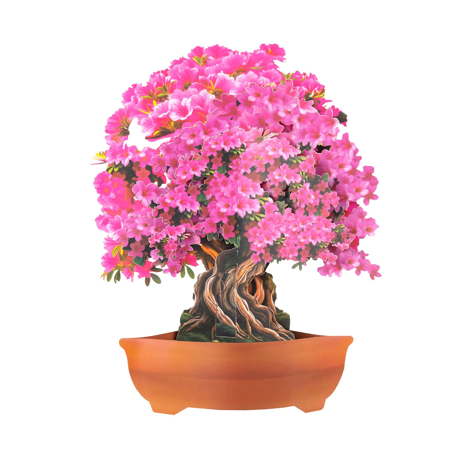 Azalea Bouquet 3D Pop-Up Card | Personalized Floral Greeting Card for Any Occasion