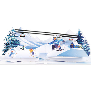 Skiing Pop-Up Card for Winter Sports Lovers Magic Ants