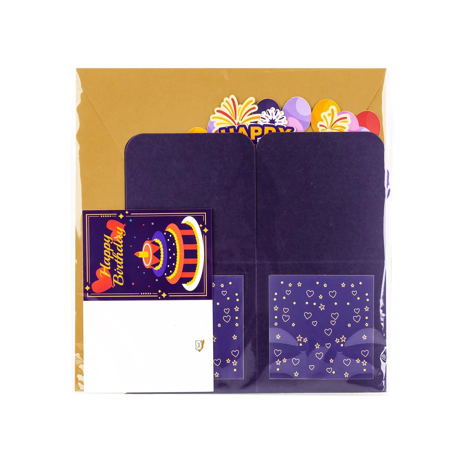 Birthday Gift Box Pop Up Card - 3D Celebration Bouquet Box Design | Handmade Birthday Keepsake Gift Magic Ants