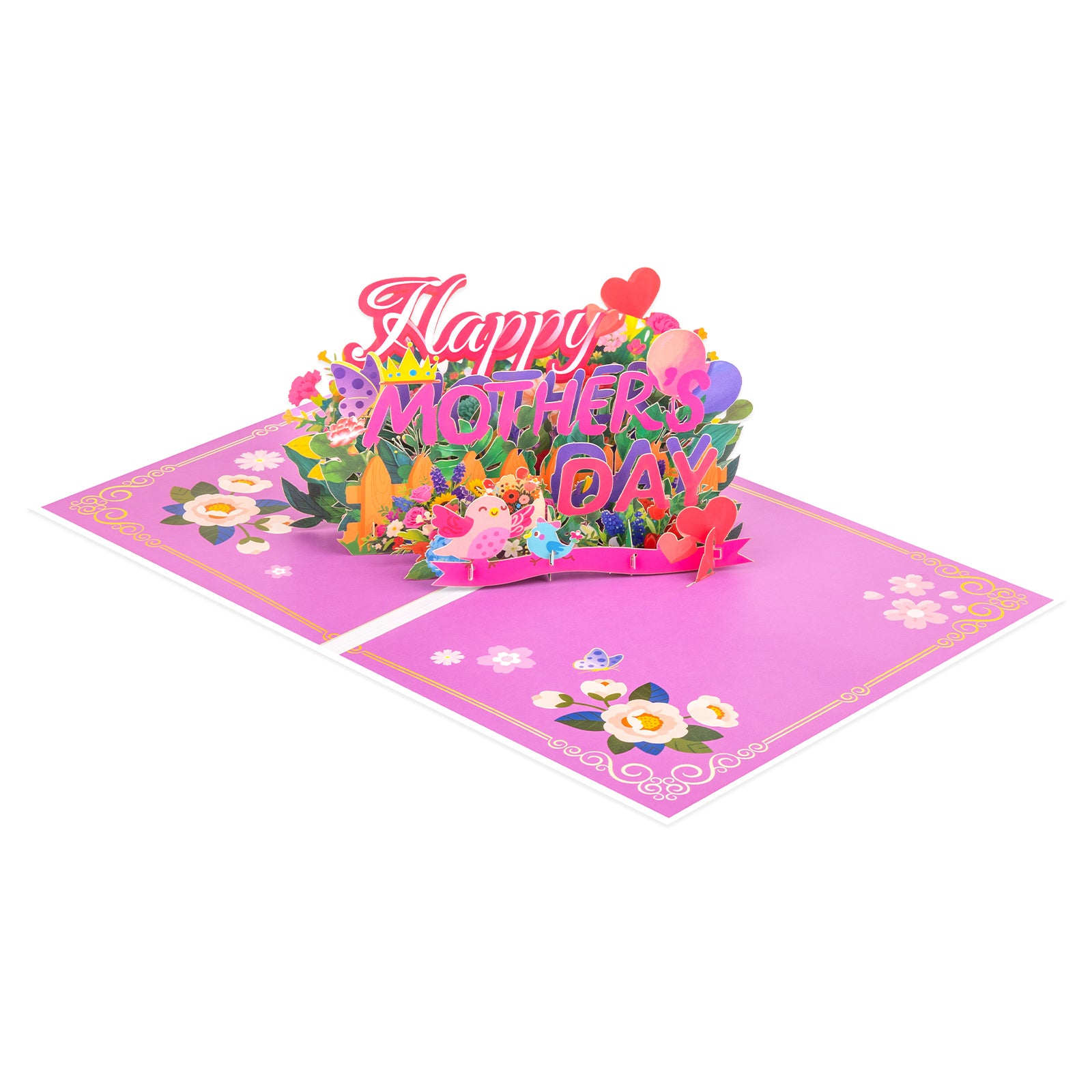 Happy Mother's Day Pop-Up Card with Floral Design Magic Ants