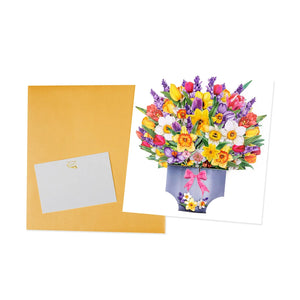 3D Flowers Bouquet Pop Up Card - Perfect Gift for Birthday & Mother's Day Magic Ants