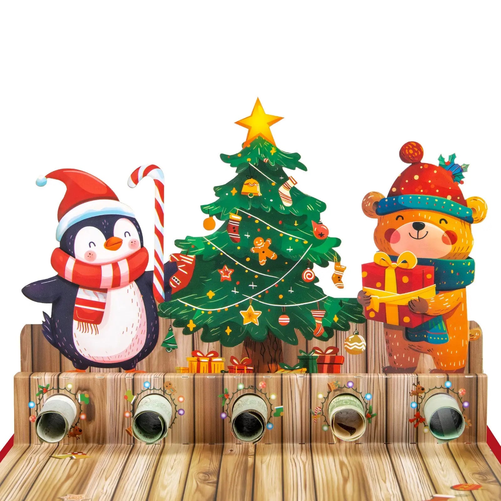 money gift card tree 3D Christmas Tree Money Gift Card Holder