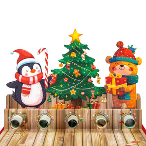 Pop-Up Christmas Money Gift Card - Holiday Money Holder Greeting Card with Envelope - 3D Christmas Tree Design for Cash Gifts and Seasons Greetings Magic Ants