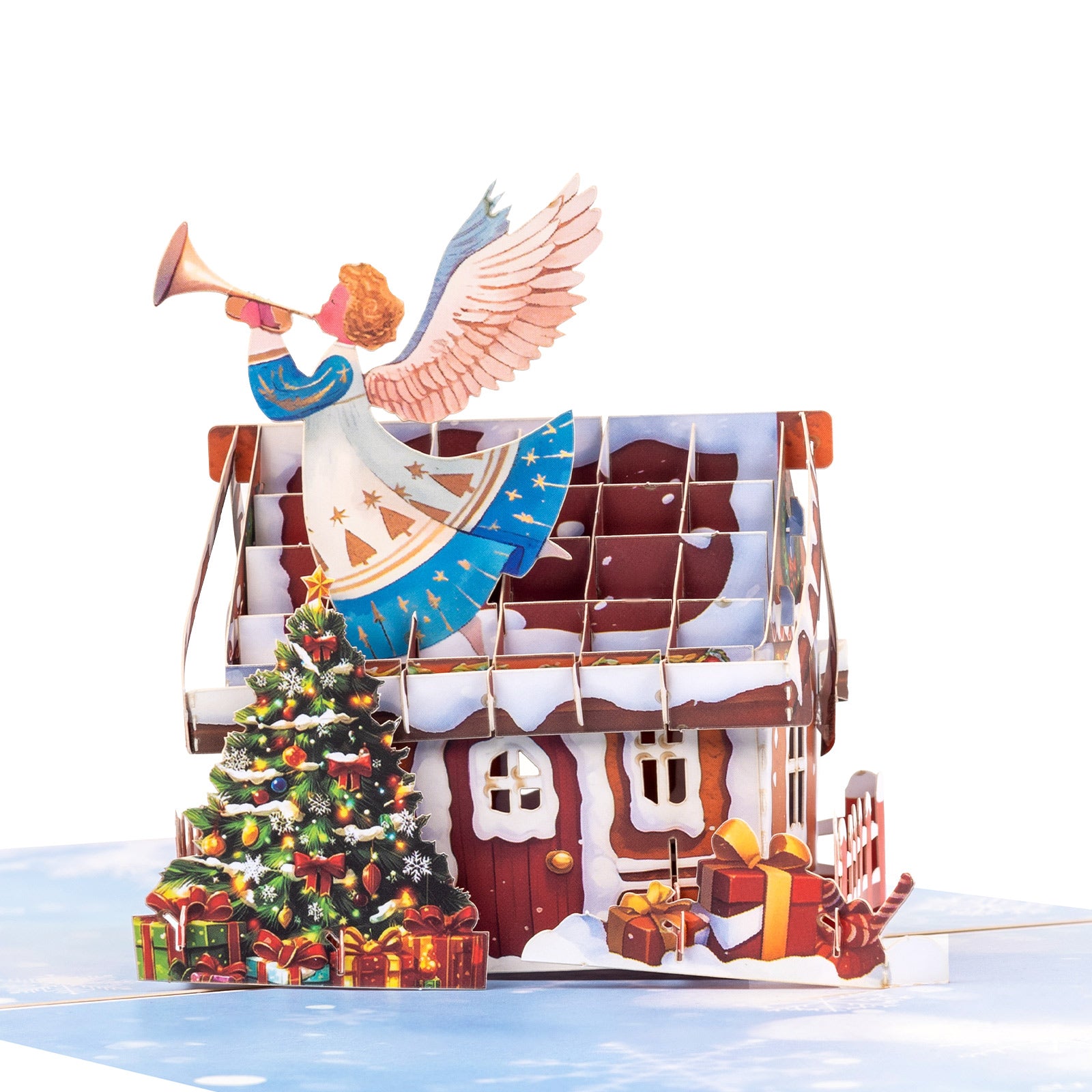 Angel with Trumpet 3D Pop-Up Christmas Card