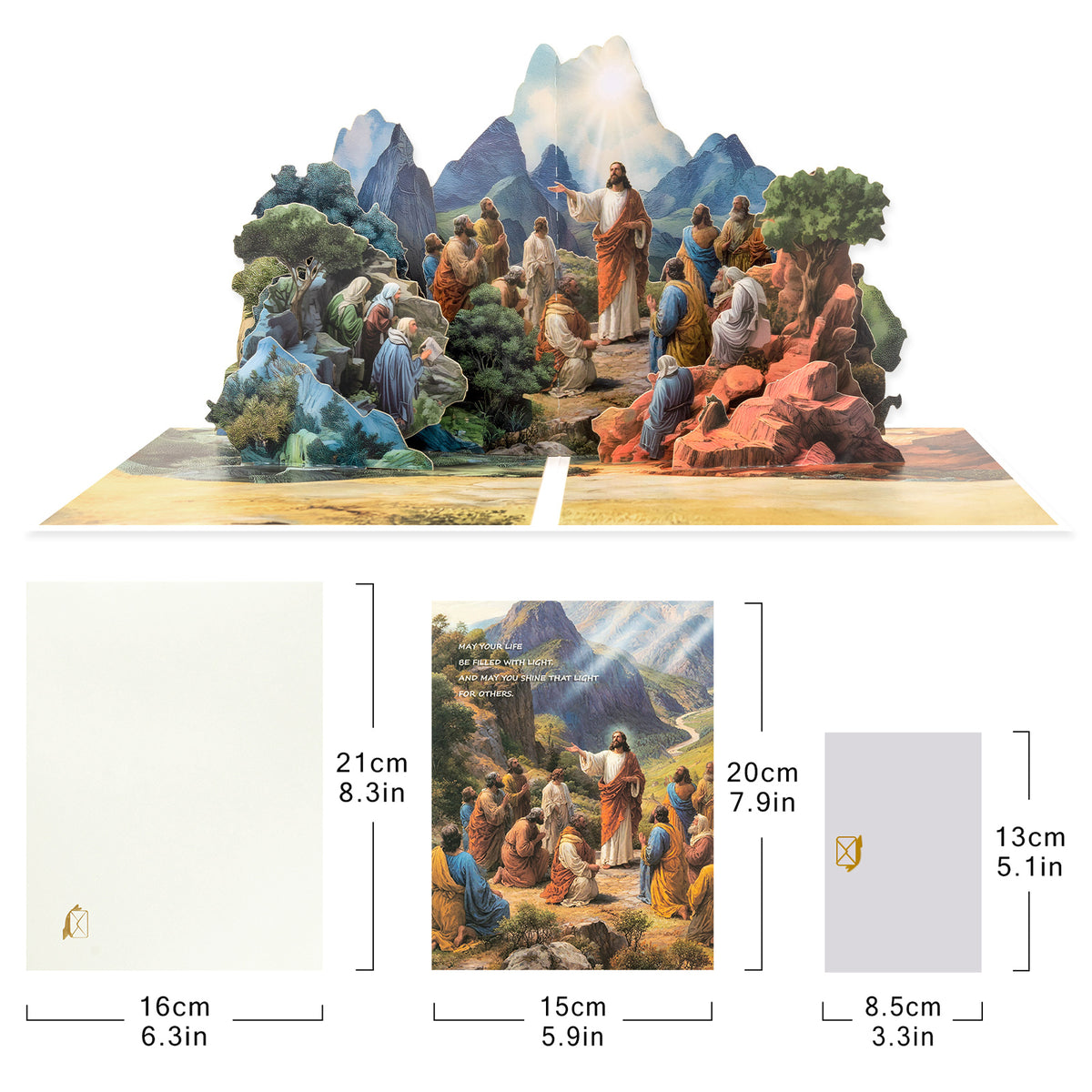 Sermon on the Mount 3D Religious Pop-Up Card