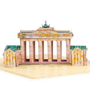 Brandenburg Gate 3D pop-up card in full display