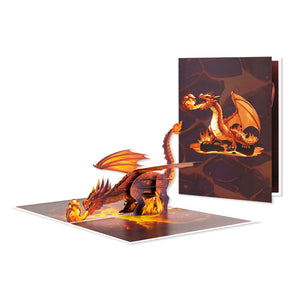 Dragon Pop-Up Card for Fantasy Fans, Birthdays & Celebrations Magic Ants
