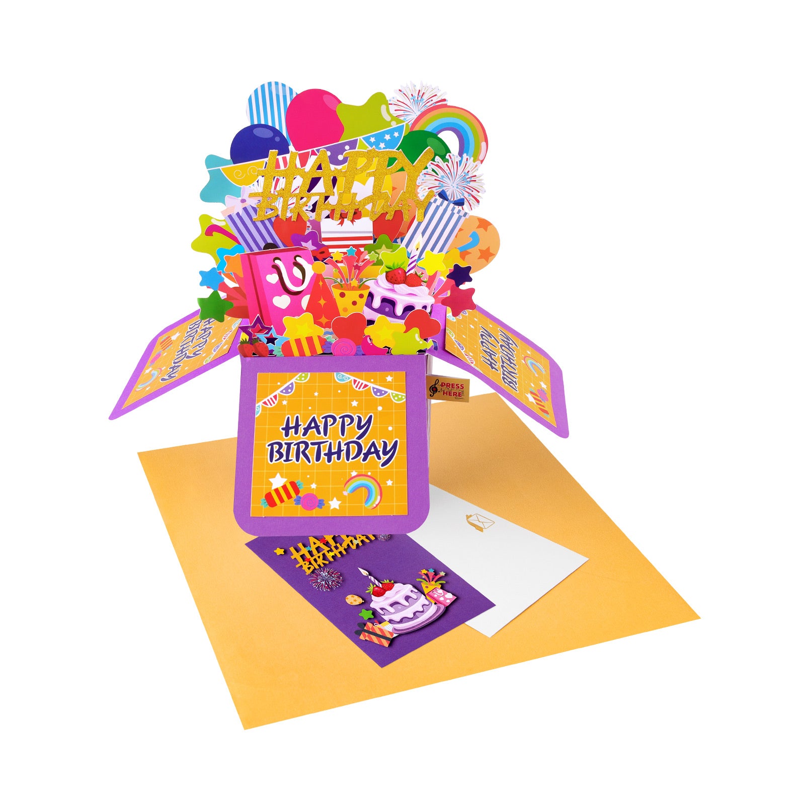Musical Birthday Pop-Up Card with Lights and Music Magic Ants
