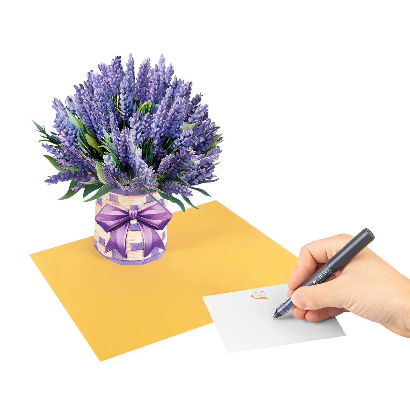 3D Lavender Bouquet Pop Up Card - Unique Pop-Up Flower Greeting Card for Mother's Day, Birthday, Anniversary & Special Occasions Magic Ants