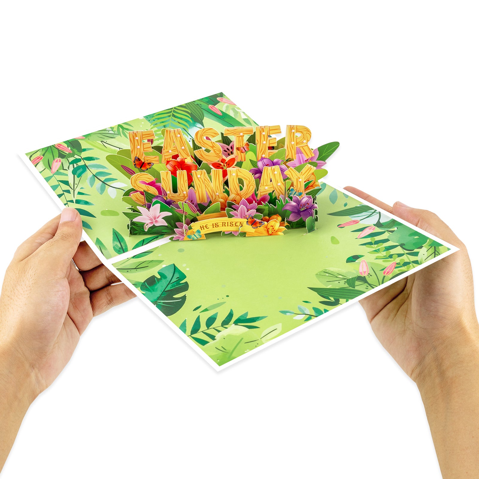 Easter Sunday Pop-Up Card | 3D Lettering Design Magic Ants