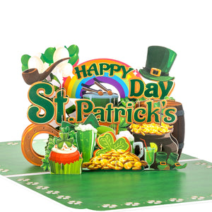 St. Patrick's Day Pop-Up Card with 3D Lettering Magic Ants