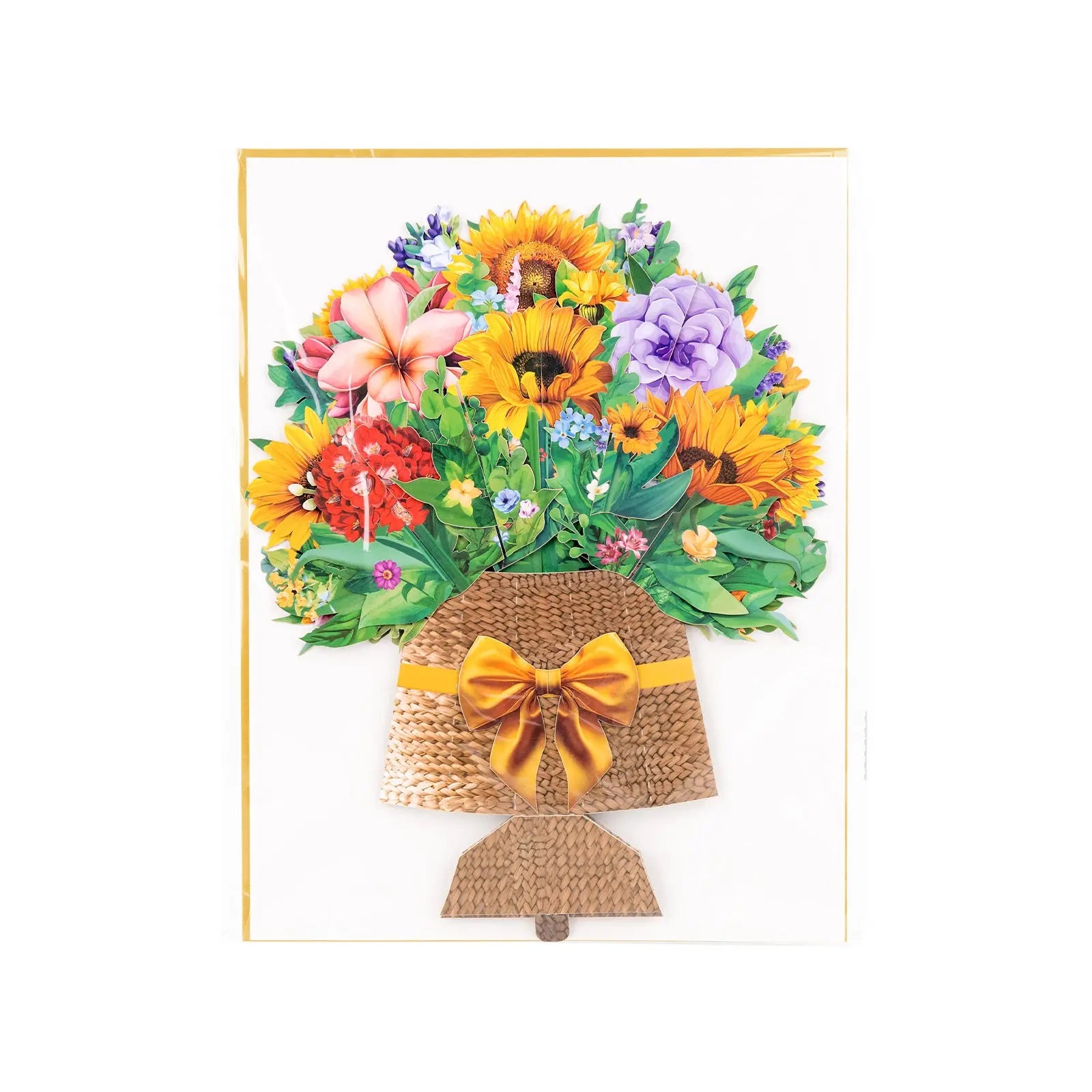 3D Sunflower Bouquet Pop Up Card - Unique Pop-Up Flower Greeting Card for Mother's Day, Birthday, Anniversary & Special Occasions Magic Ants