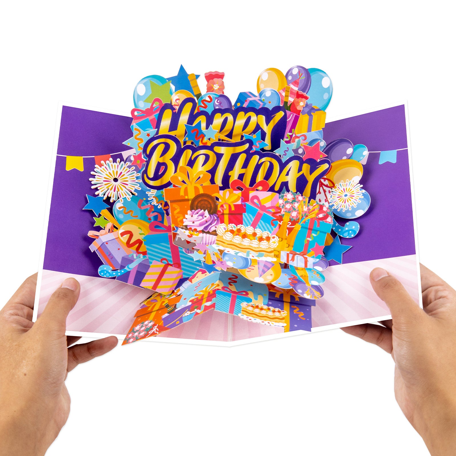 Happy Birthday Pop-Up Card | Gift Boxes and Balloons Design Magic Ants