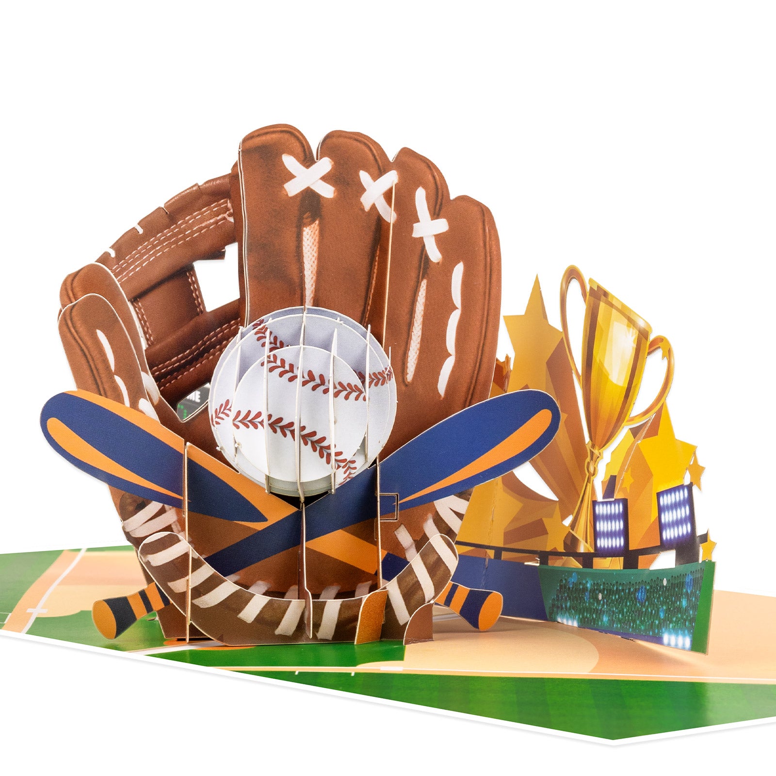 Baseball Stadium 3D Pop-Up Birthday Card