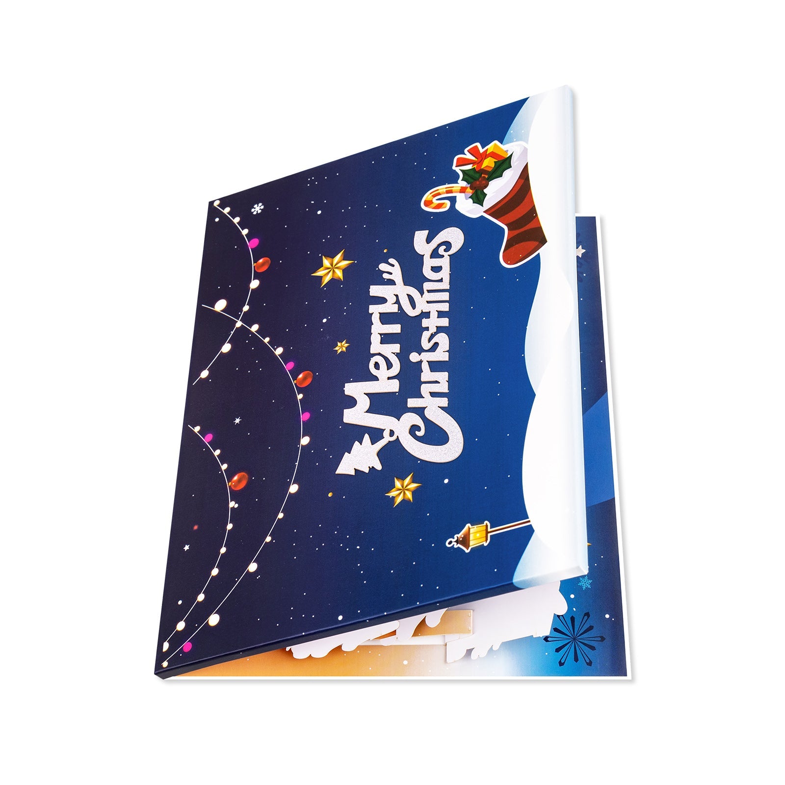 Festive Christmas Music Pop Up Card - 3D Holiday Card with Sound and Message Space Magic Ants